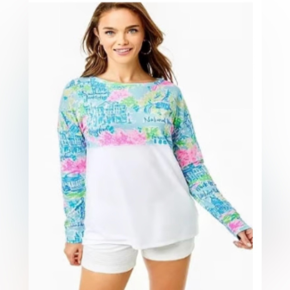 NWT Lilly Pulitzer Lilly Loves DC Finn Top